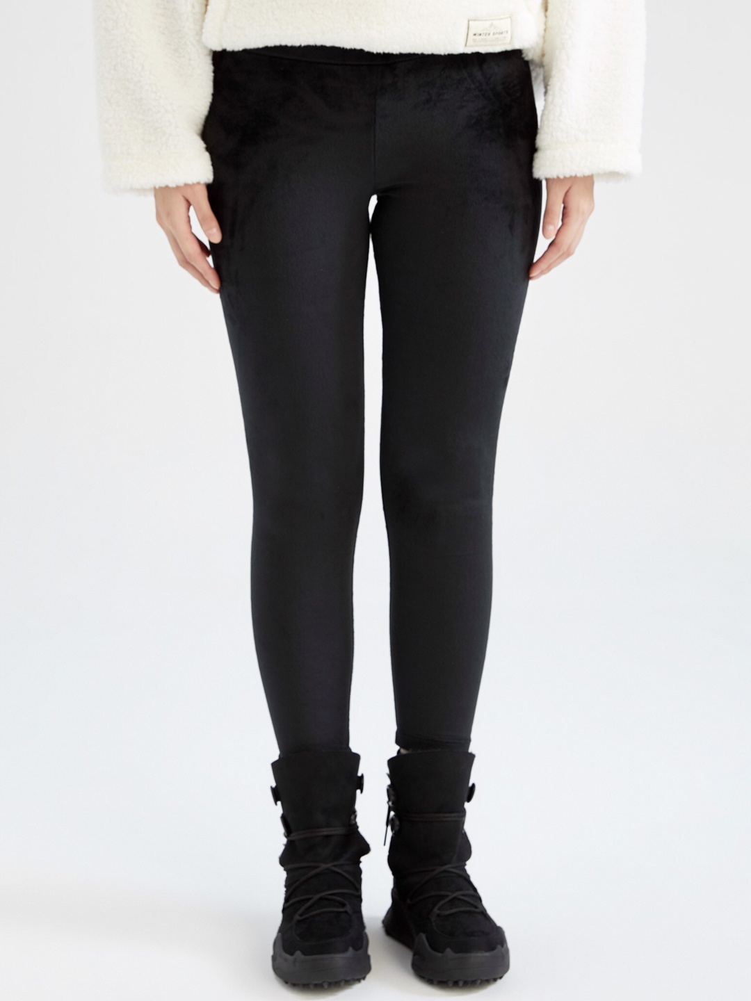 

DeFacto Women Ankle-Length Tights, Black