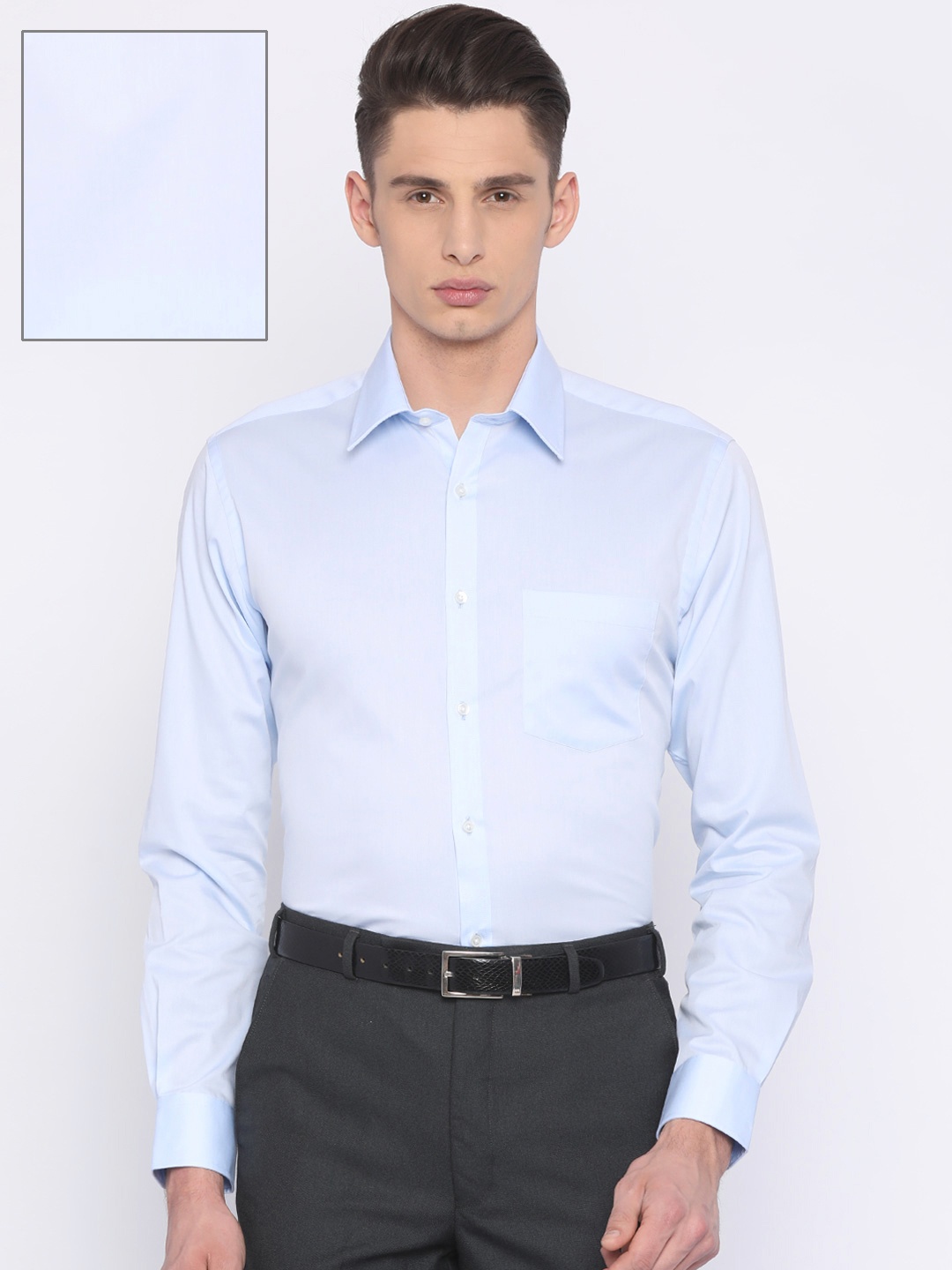 

Park Avenue Men Blue Slim Fit Solid Formal Shirt