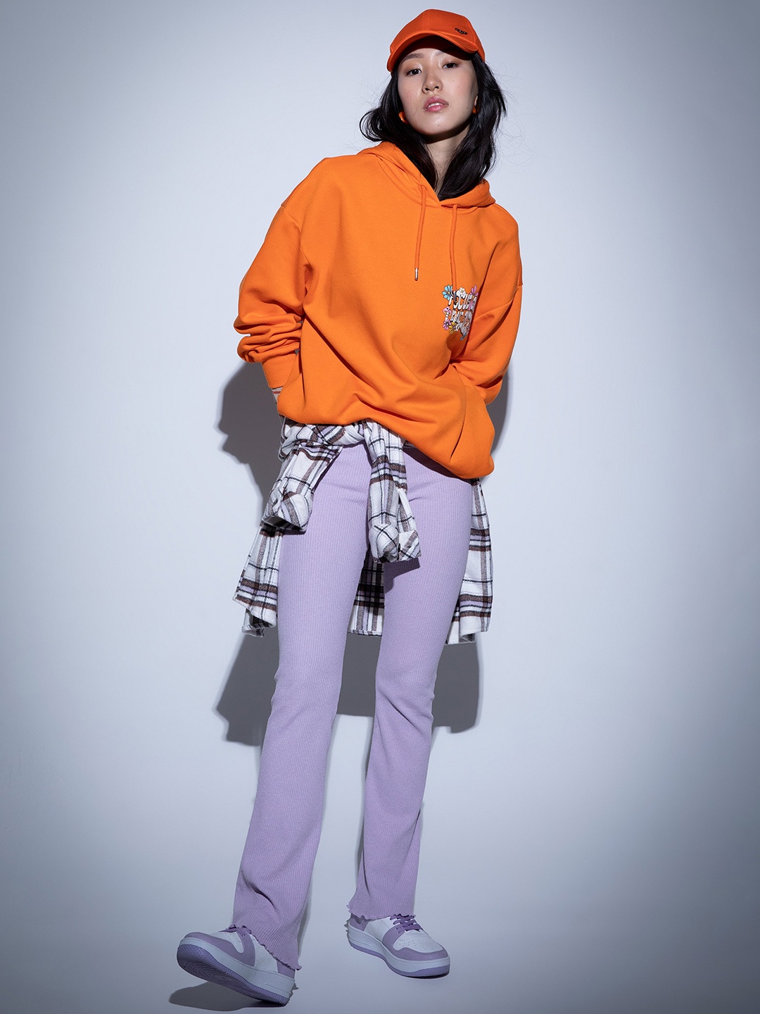 

DeFacto Ribbed Mid Rise Track Pant, Purple