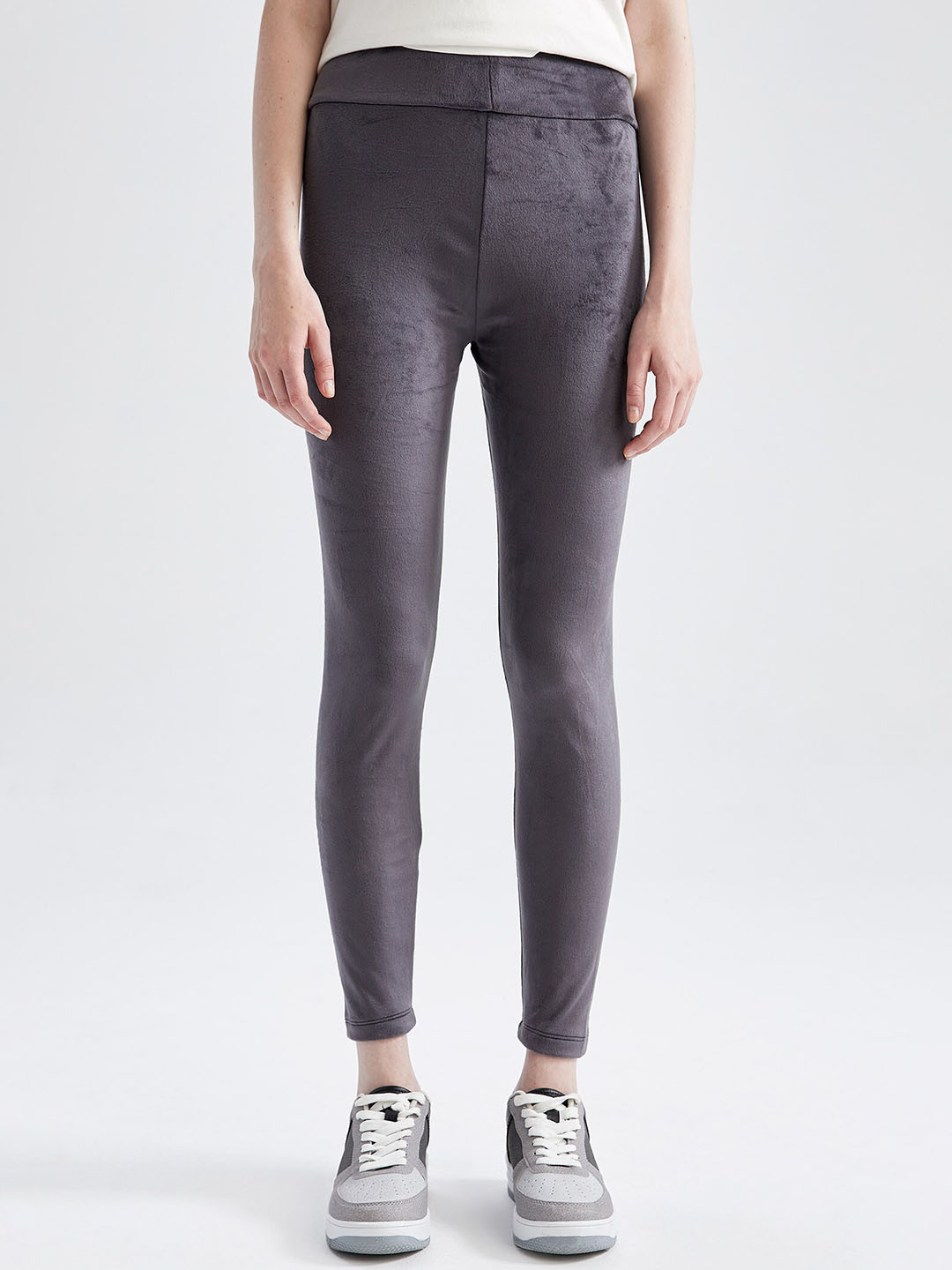 

DeFacto Women Ankle-Length Training Tights, Grey
