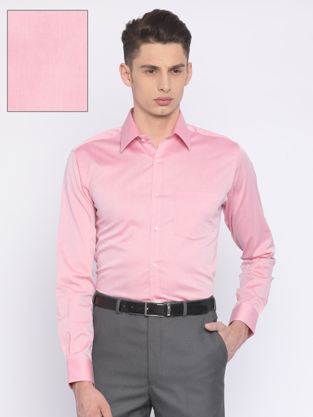 

Park Avenue Men Pink Slim Fit Solid Formal Shirt