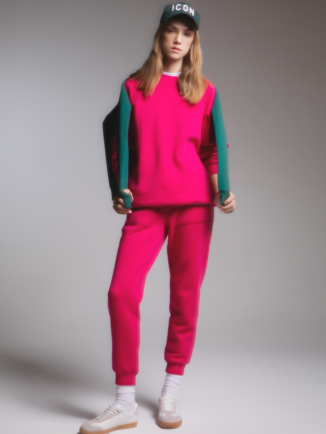 

DeFacto Women Regular Fit Mid-Rise Joggers, Pink