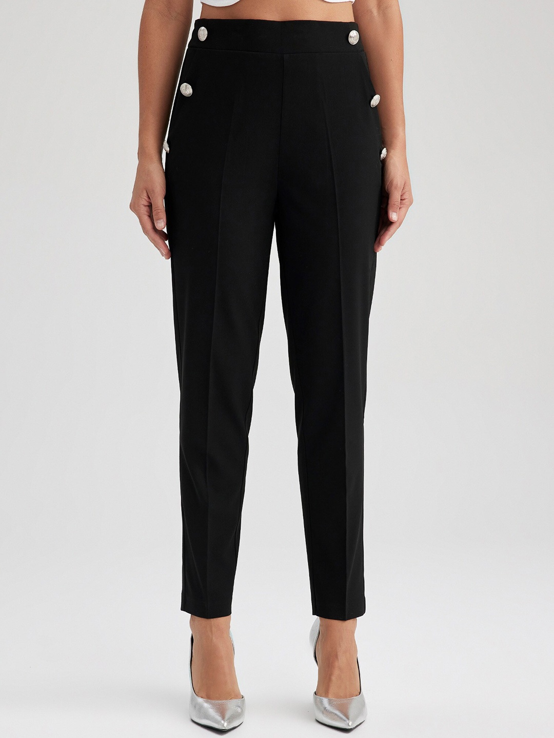 

DeFacto Women Mid Rise Trousers, Na