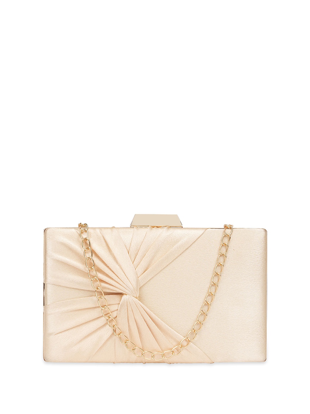 

Lavie Textured Box Clutch, Gold