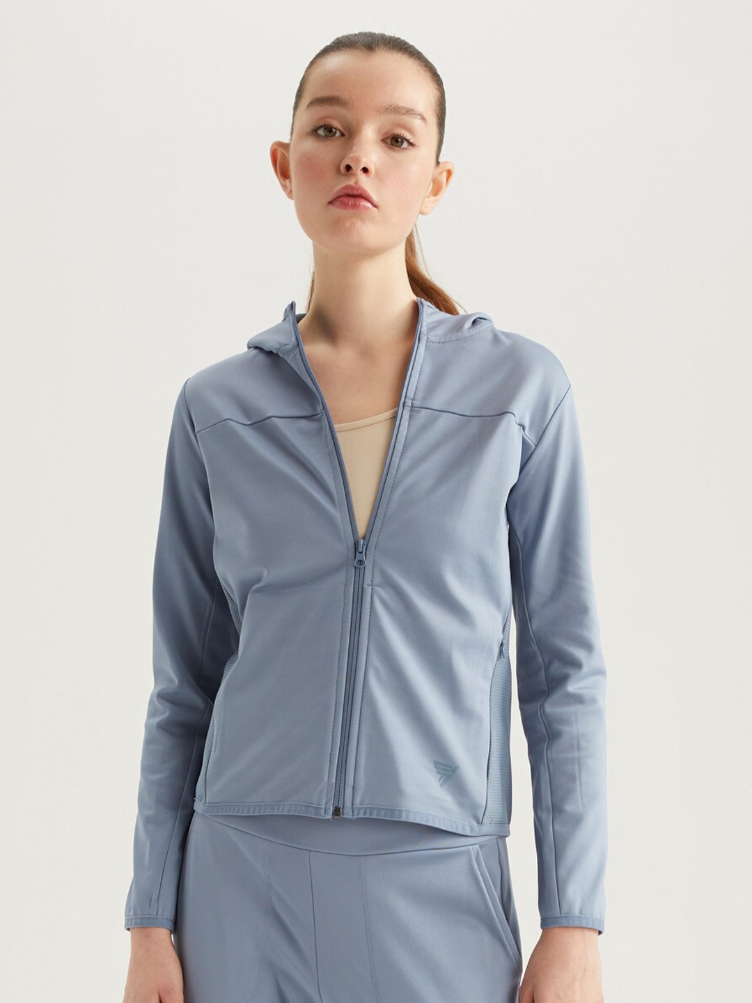 

DeFacto Hooded Front Open Sweatshirt, Blue