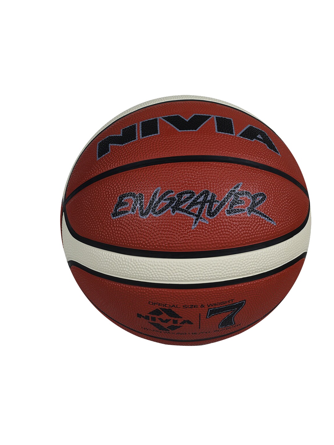 

NIVIA Engraver Rubber Basketball, Red