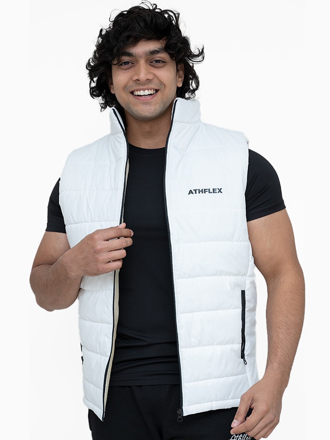 

Athflex Sleeveless Insulator Puffer Jacket, White