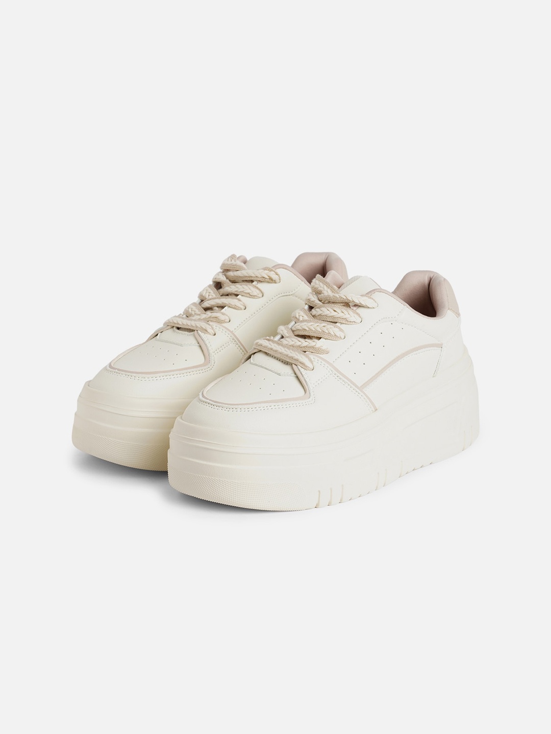 

Call It Spring Women Perforated Sneakers, Off white