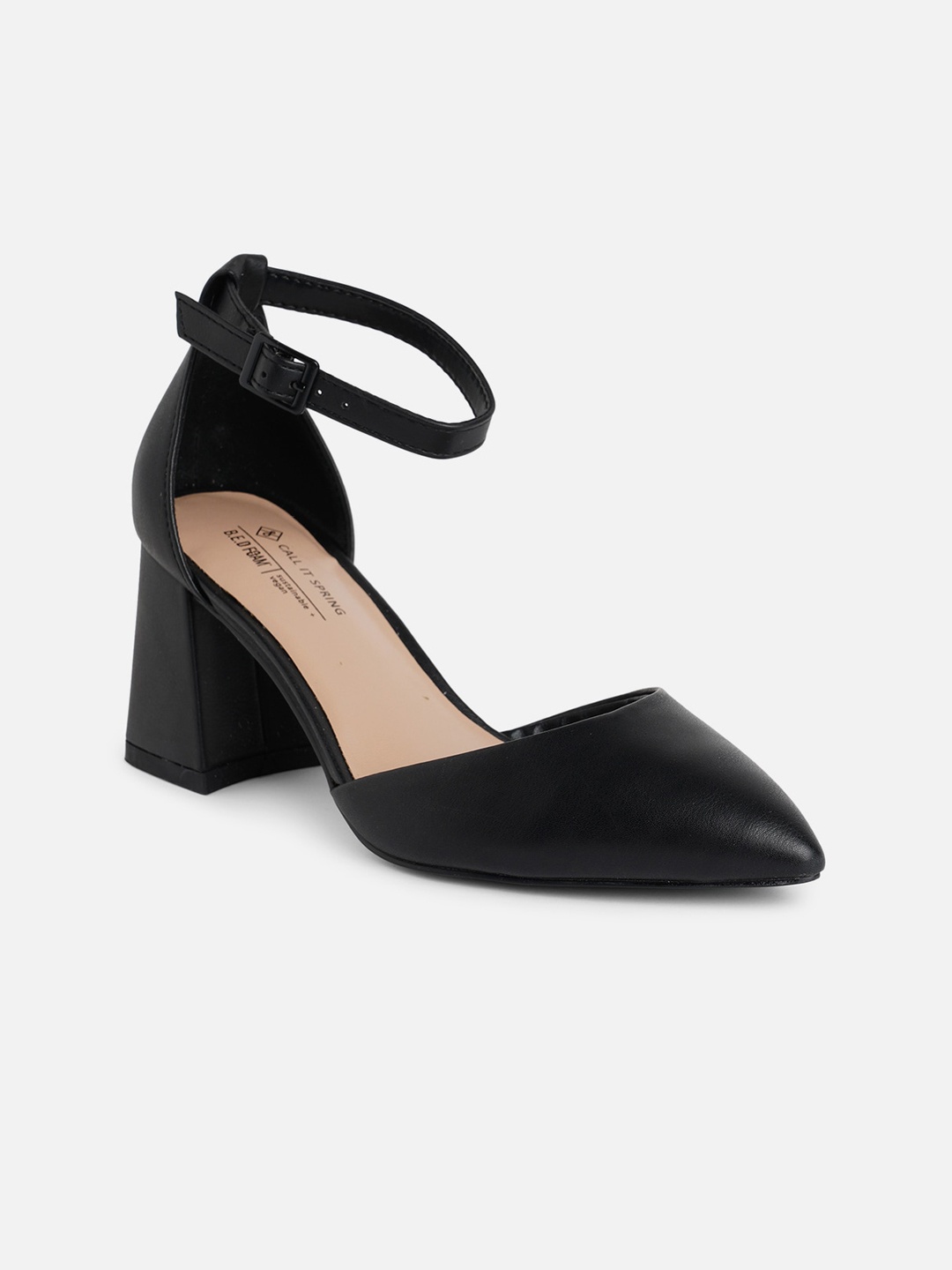 

Call It Spring Pointed Toe Block Heel Pumps, Black