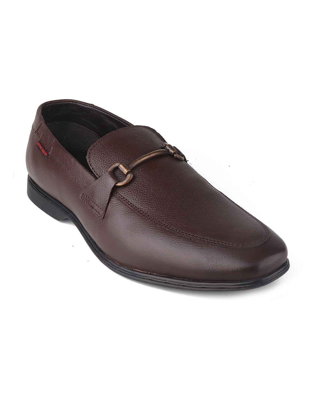 

Red Chief Men Leather Formal Horsebit Loafers, Brown