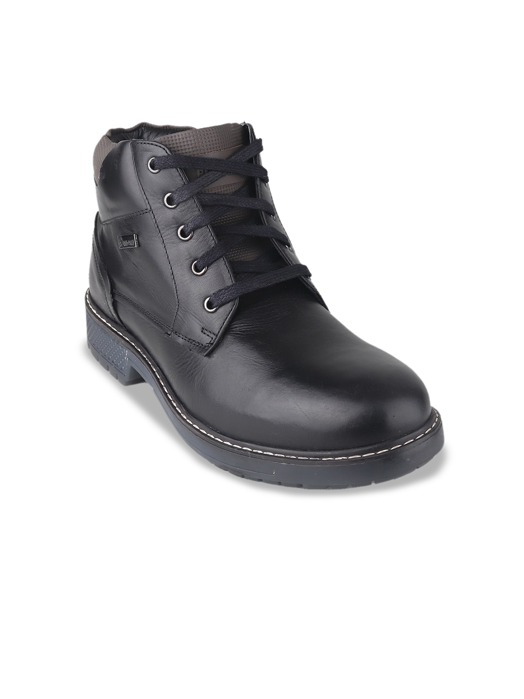 

Red Chief Men Mid-Top Leather Regular Boots, Black
