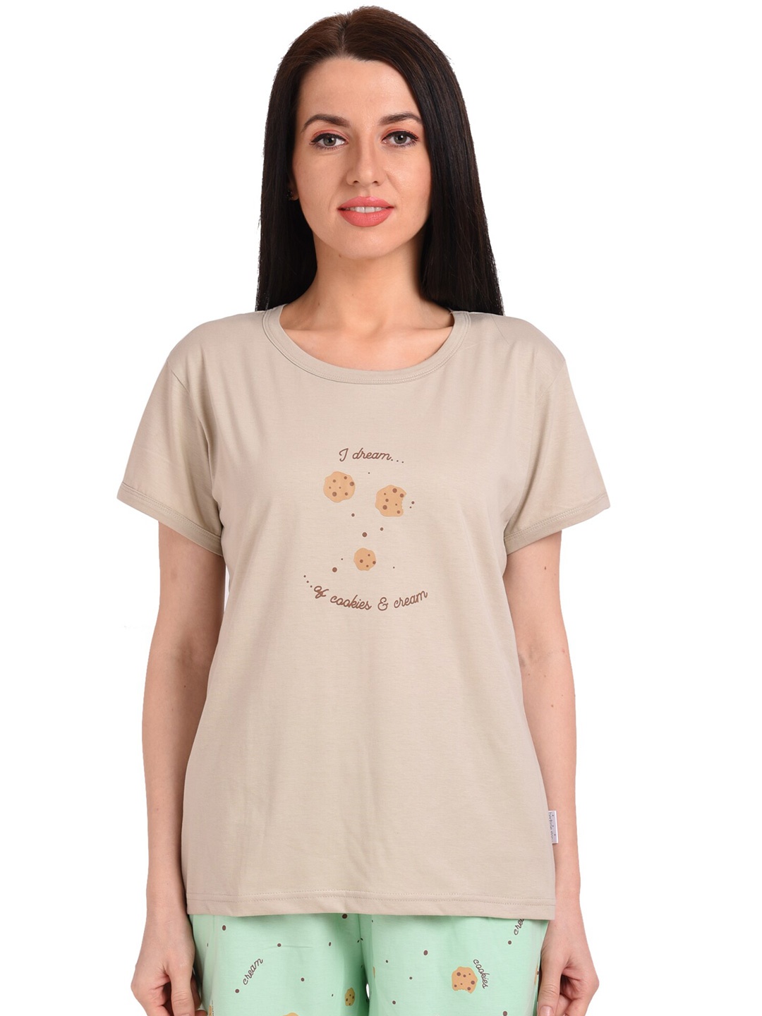 

Bedtime story Printed Pure Cotton T-Shirt & Shorts, Green