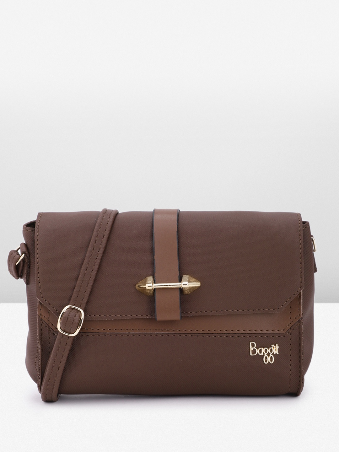 

Baggit Structured Sling Bag, Brown