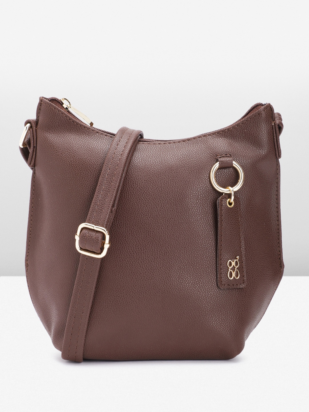 

Baggit Structured Sling Bag, Burgundy