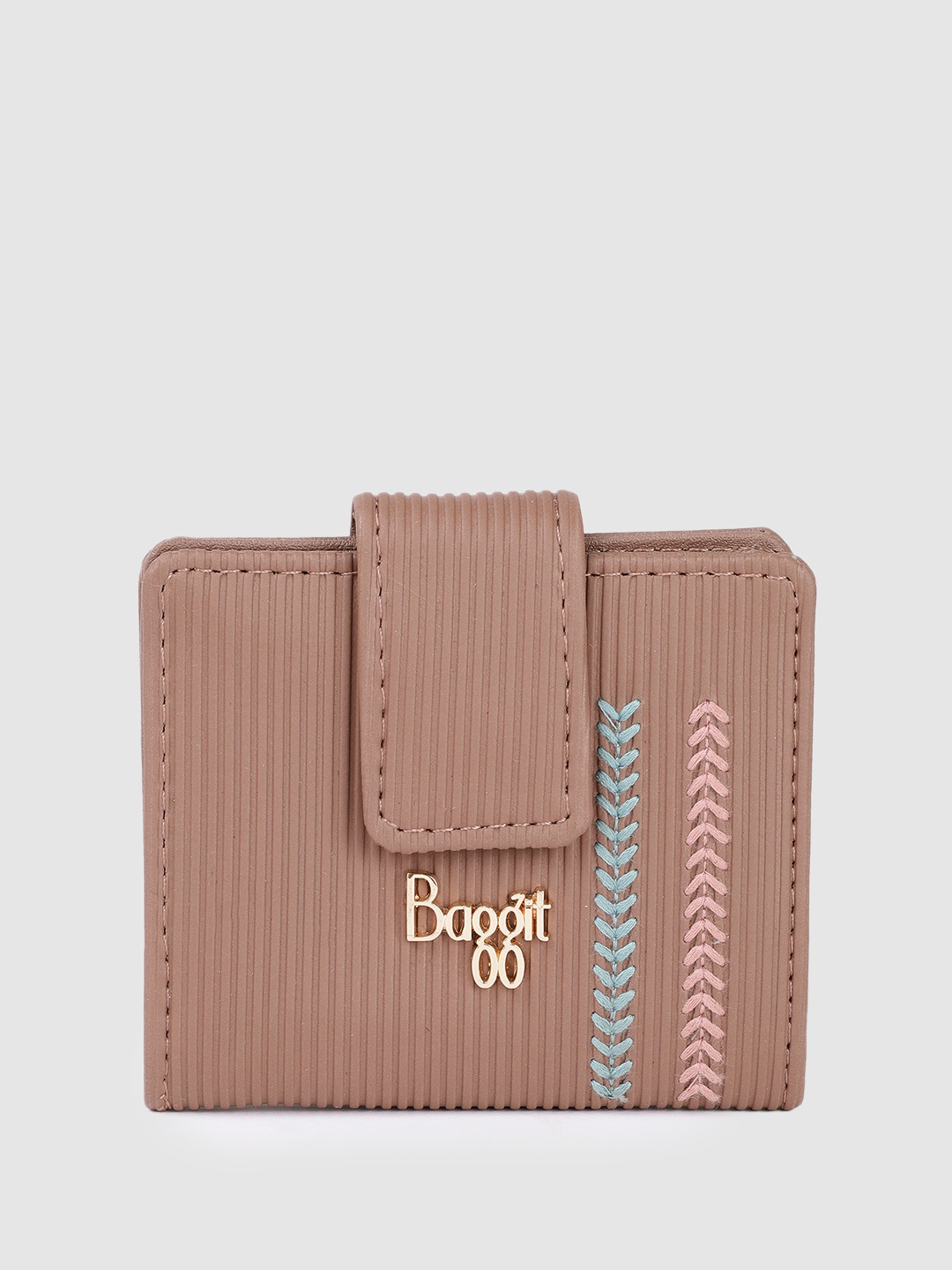 

Baggit Women Woven Design Card Holder, Pink