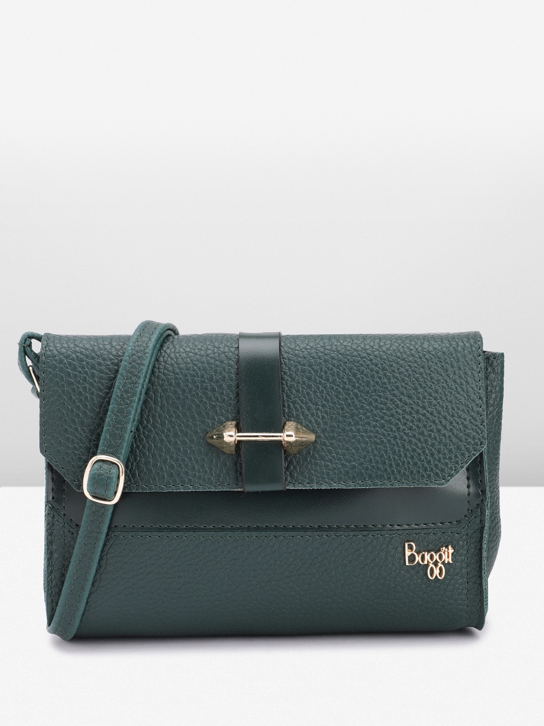 

Baggit Structured Sling Bag, Green