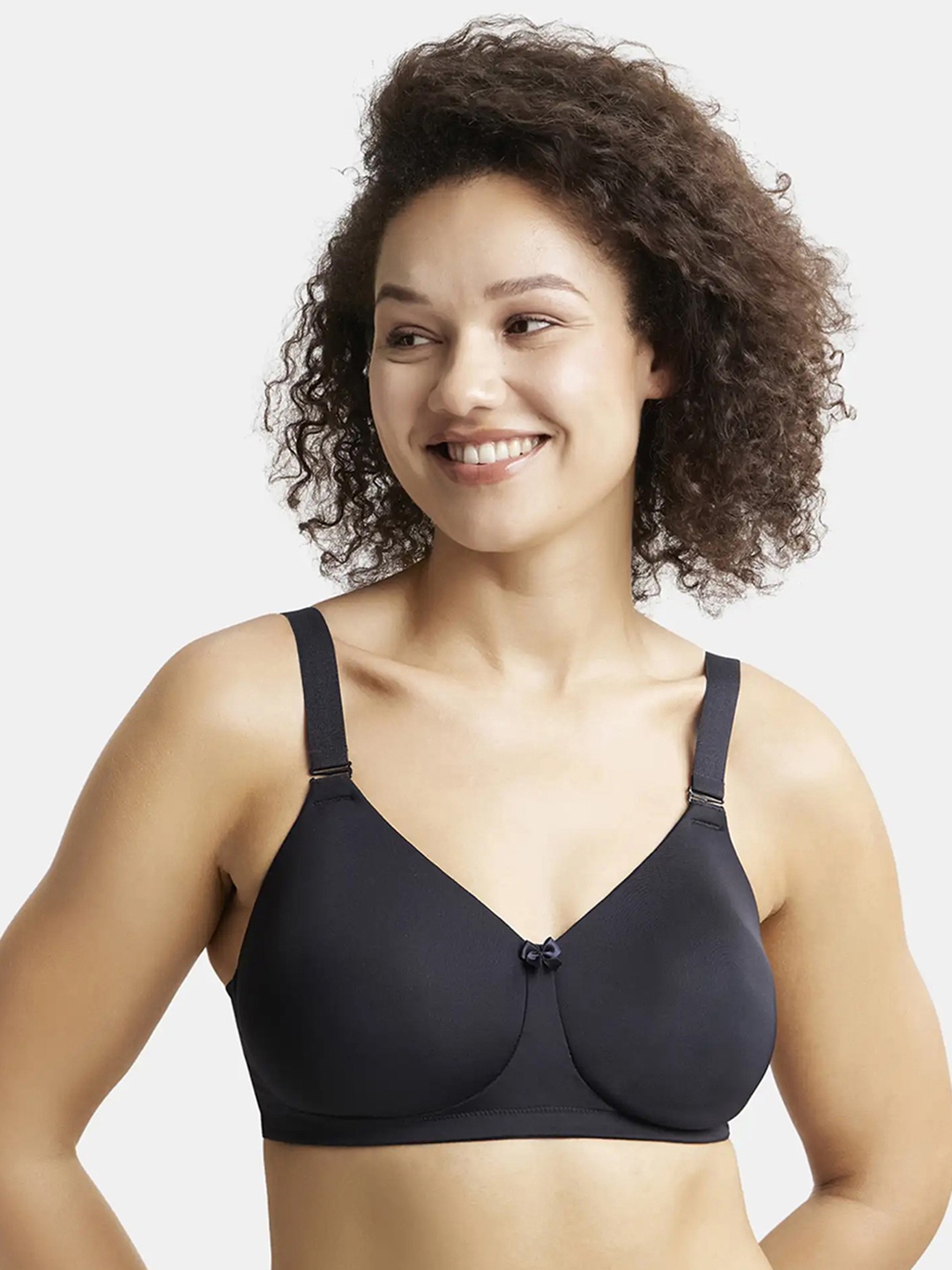 

Jockey Plus Size Wirefree Padded Soft Touch Microfiber Full Coverage Bra-1829, Black