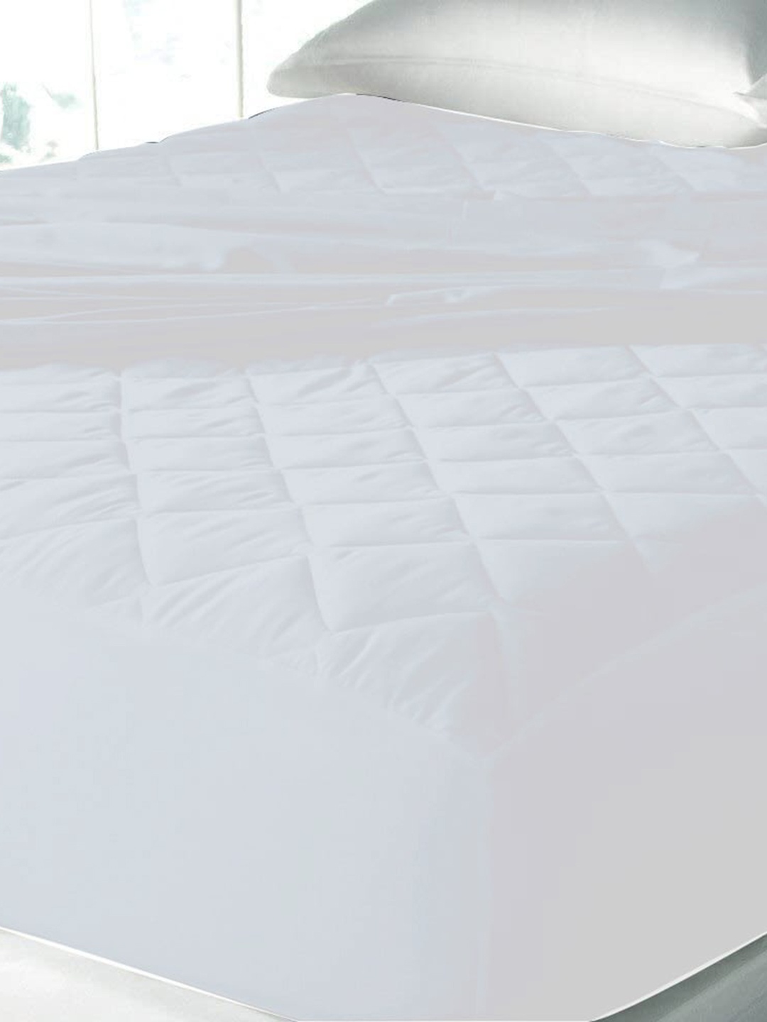 

Adbeni White Quilted 300 GSM Cotton Single Bed Waterproof Mattress Protector