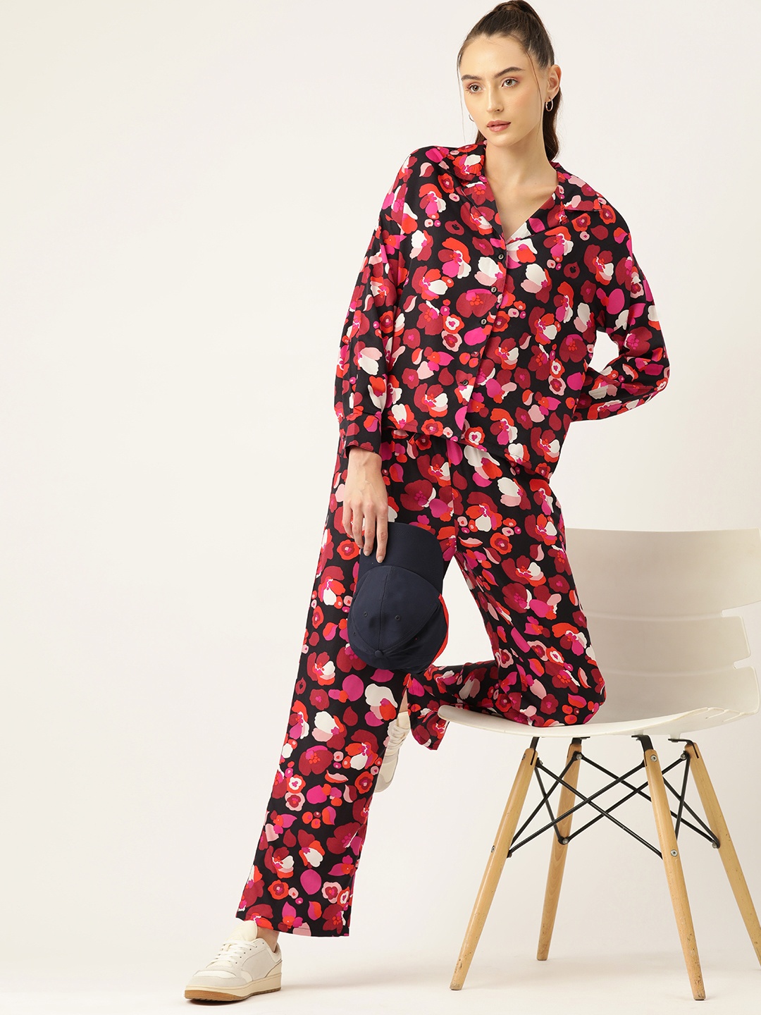

DressBerry Printed Shirt & Trousers, Pink