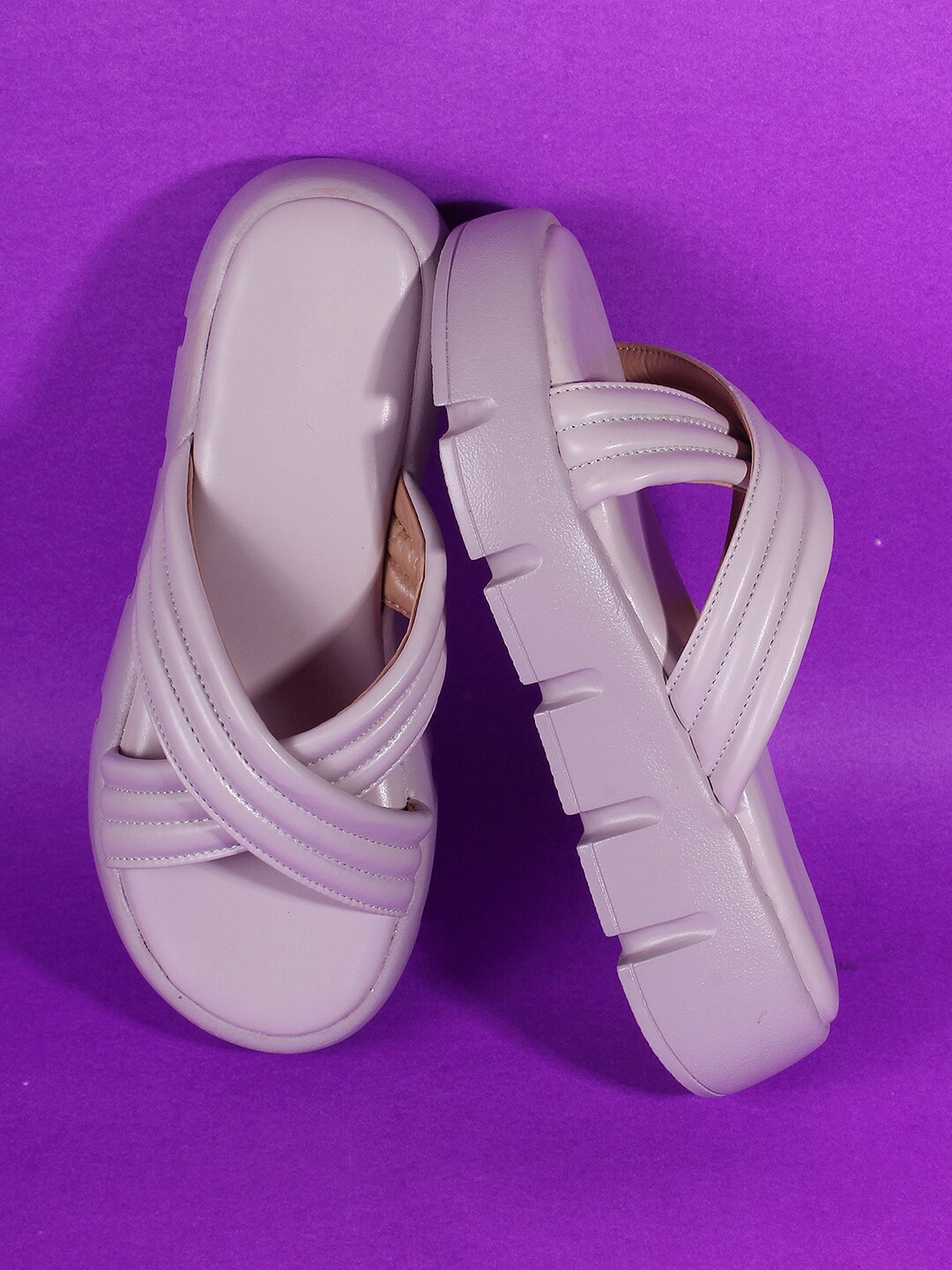 

Lavie Purple Flatform Sandals