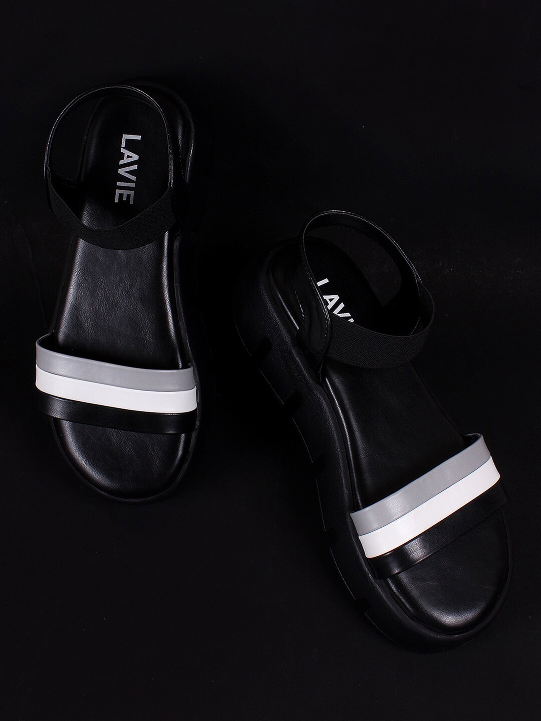 

Lavie Strap Open Flatform Heels, Black