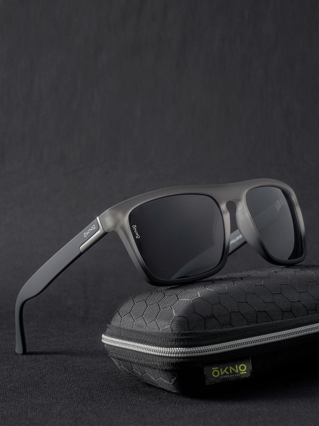 

OKNO Unisex Square Sunglasses with Polarised Lens OKCDefenderGreySC2EL1170, Grey