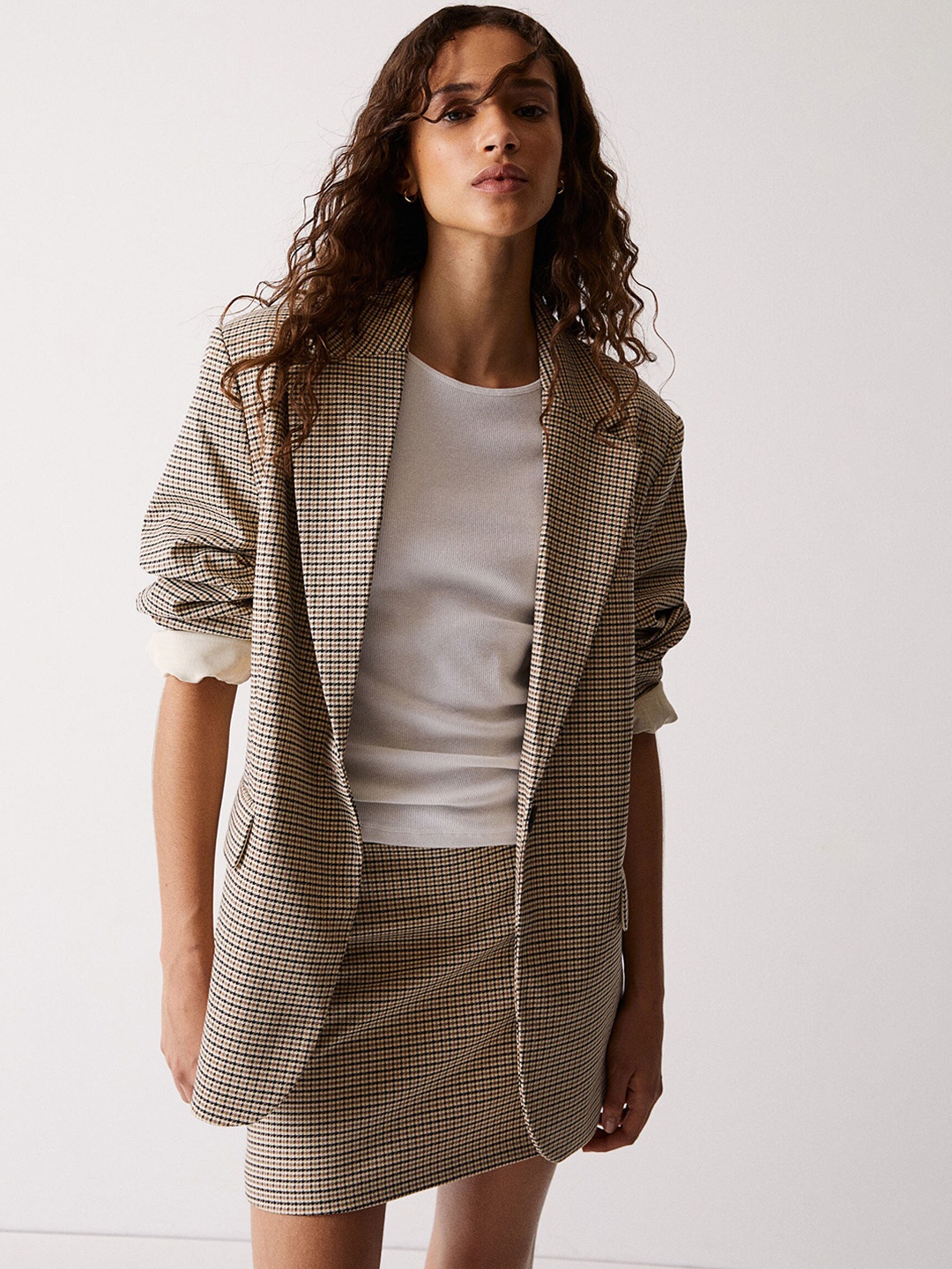 

H&M Mini Skirt, Brown