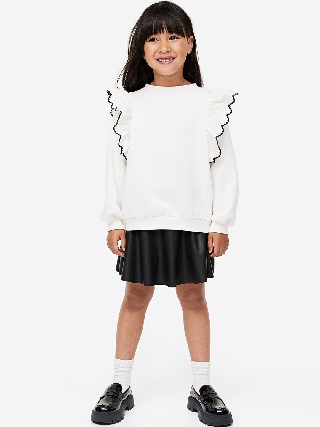 

H&M Girls A-Line Skirt, Black