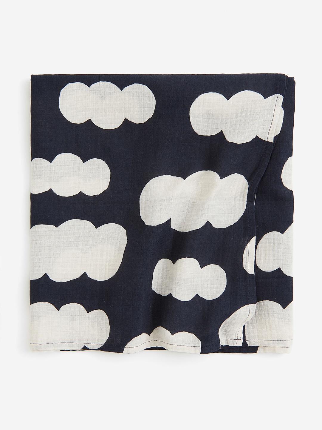 

H&M Blue & White Muslin Baby Blanket