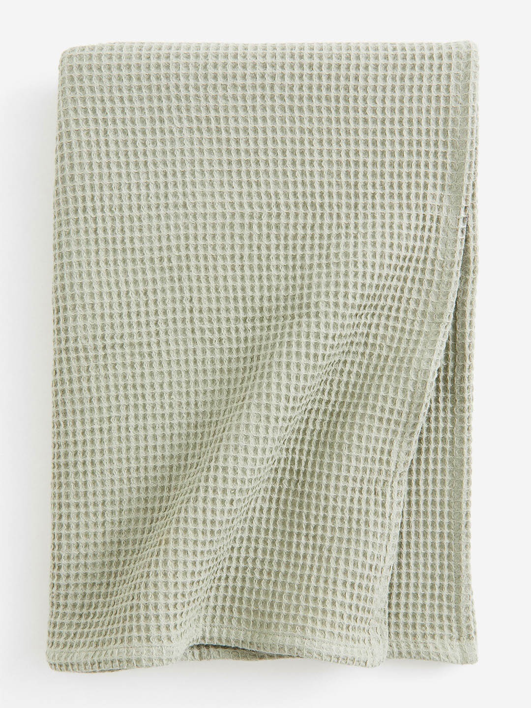 

H&M Kids Green Waffled Cotton Blanket