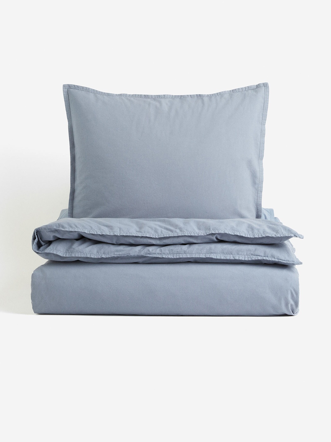 

H&M Blue Cotton Single Duvet Cover Set
