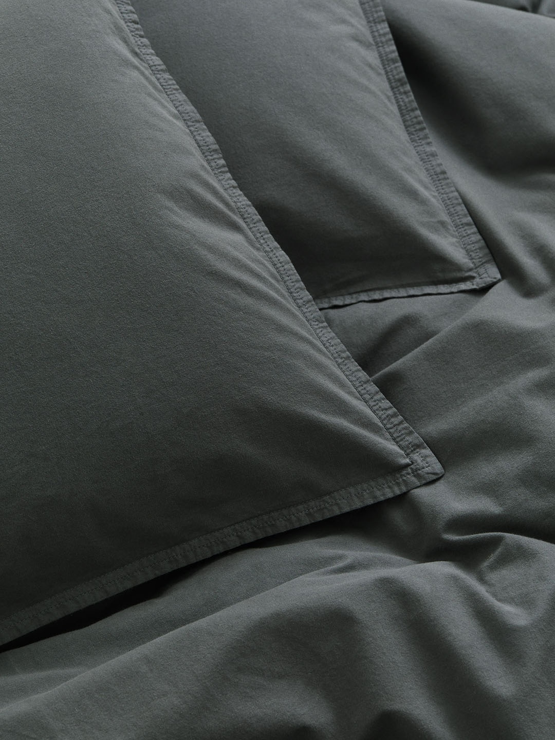 

H&M Grey Pure-Cotton Double King Duvet Cover Set