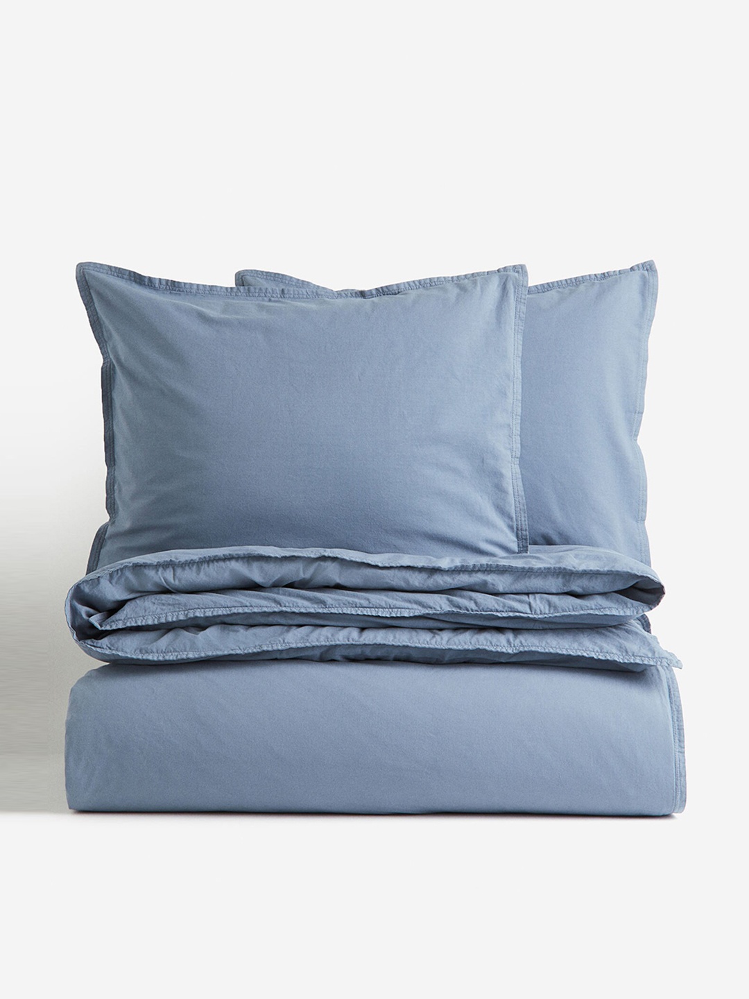 

H&M Blue Pure-Cotton Double/King Duvet Cover Set