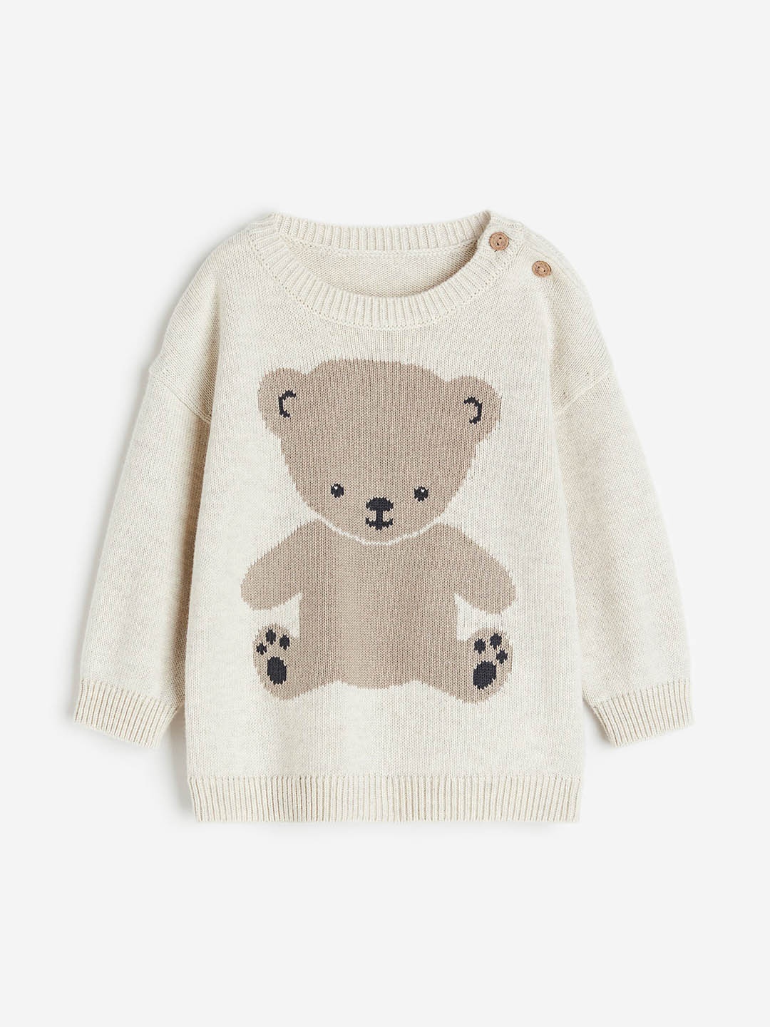 

H&M Boys Cotton Jumper, Beige