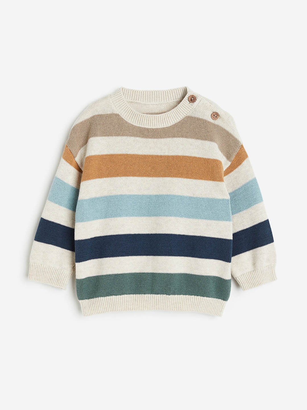 

H&M Boys Cotton Jumper, White