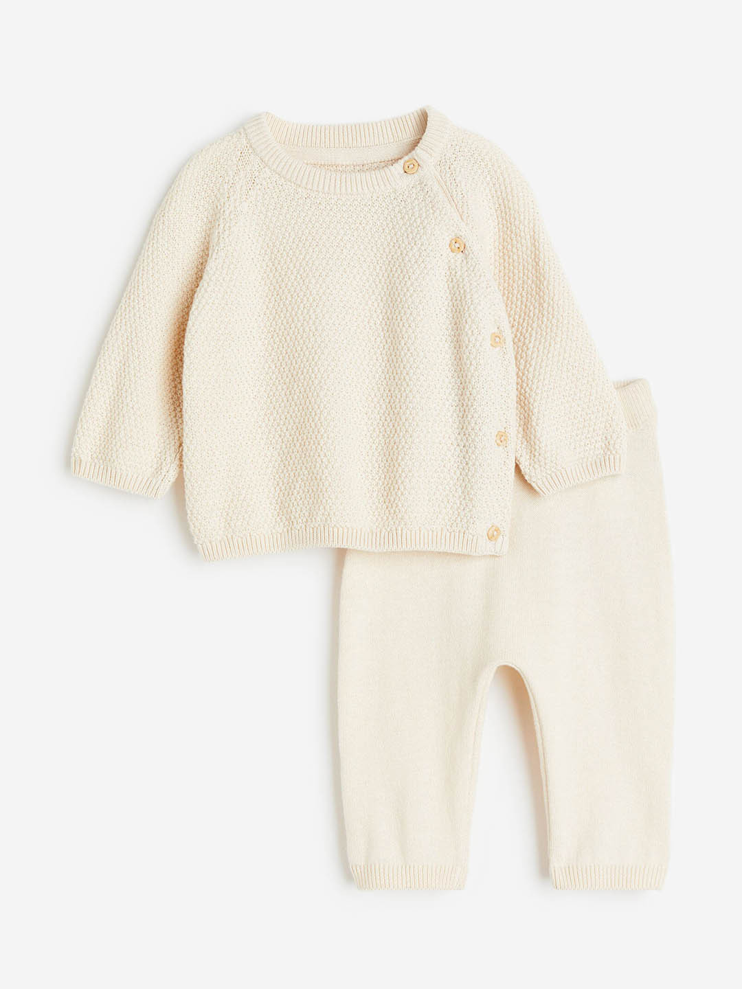 

H&M Infant Boys 2-Piece Cotton Set, Off white