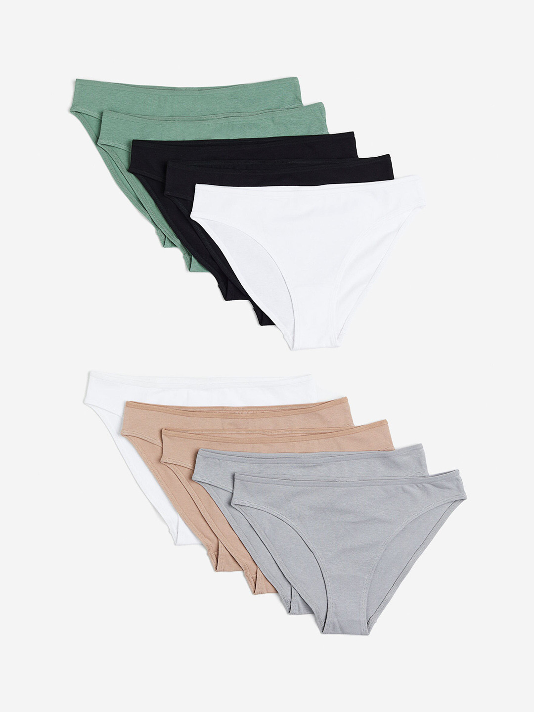 

H&M Women 10-Pack Briefs, White