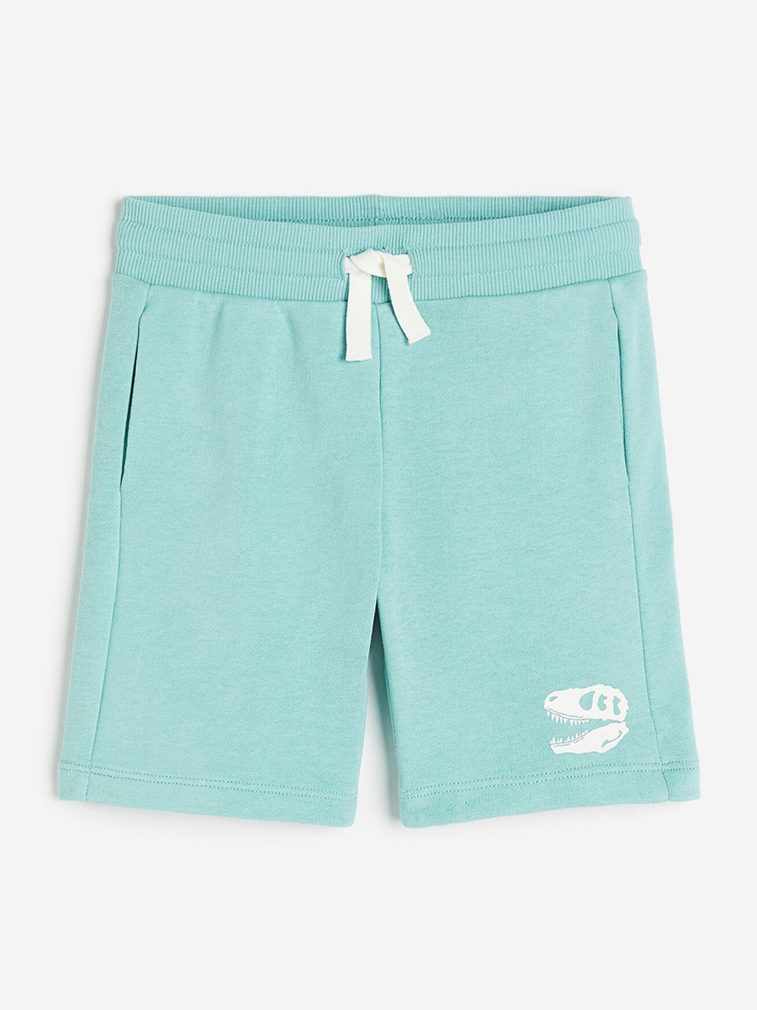 

H&M Boys Patterned Sweatshorts, Turquoise blue