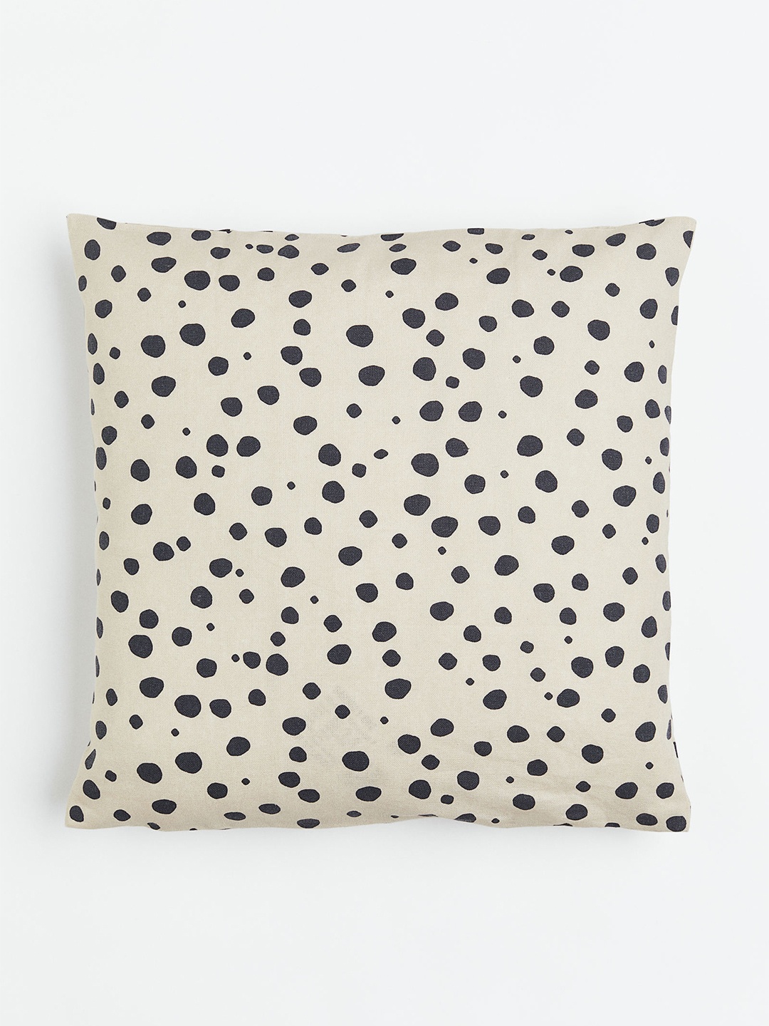

H&M Beige Spotted Cotton Cushion Cover