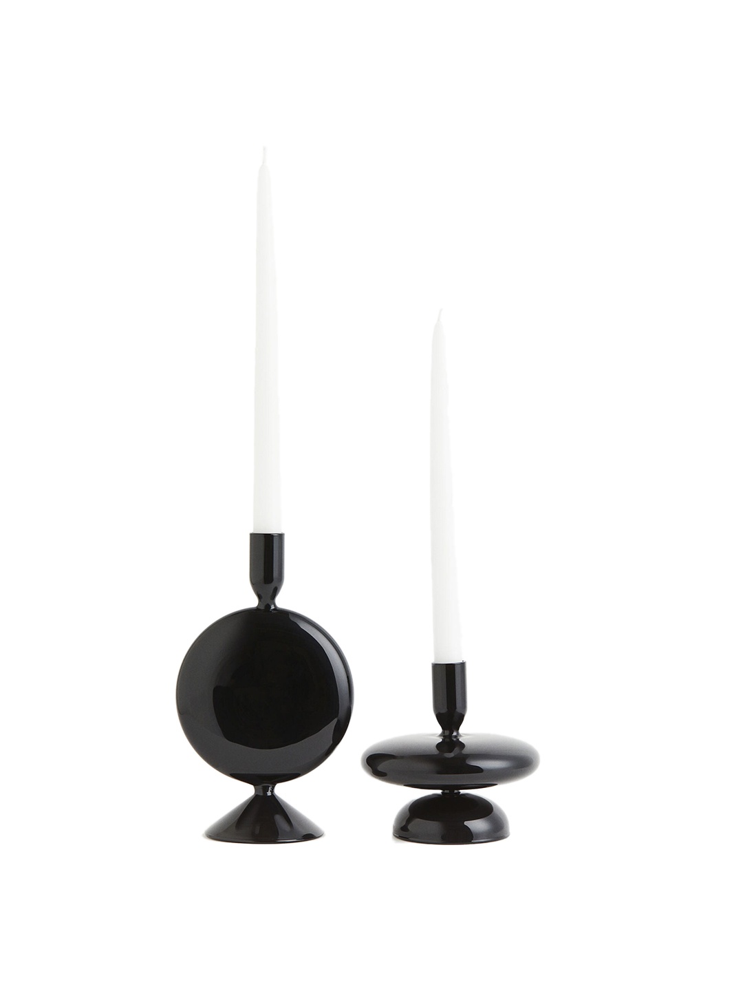 

H&M Black Glass Candlestick