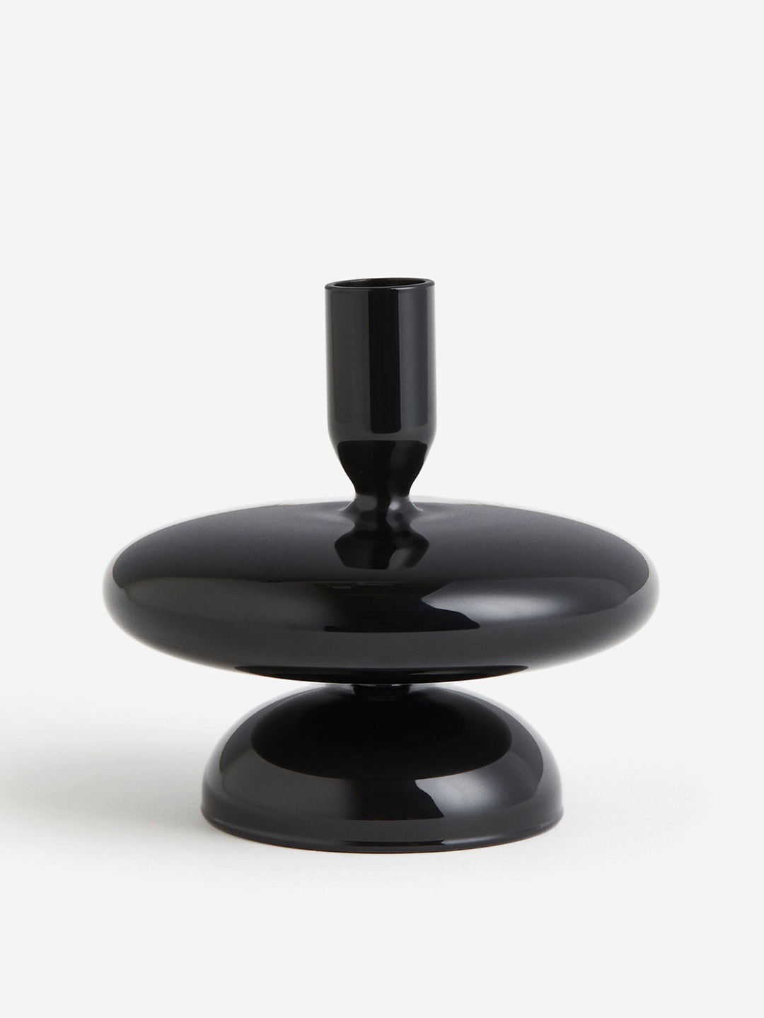 

H&M Black Glass Candlestick