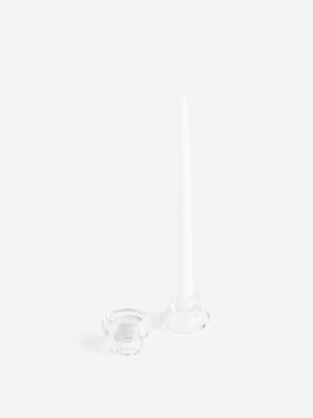 

H&M Transparent Glass Candle Holder