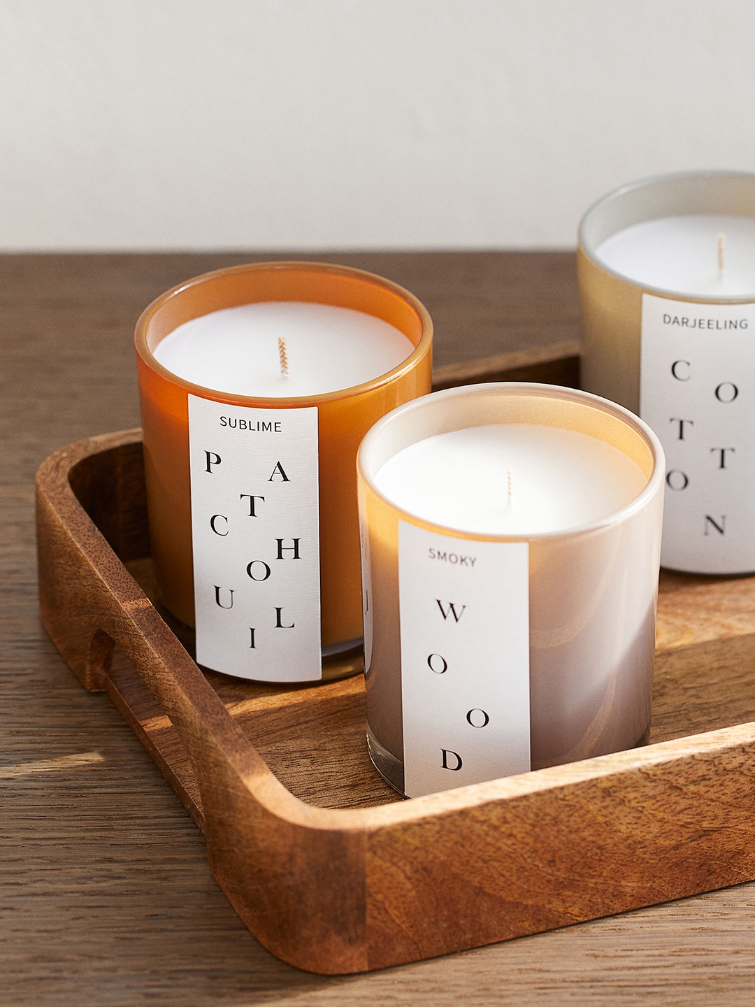 

H&M Yellow Scented Candle In A Glass Holder