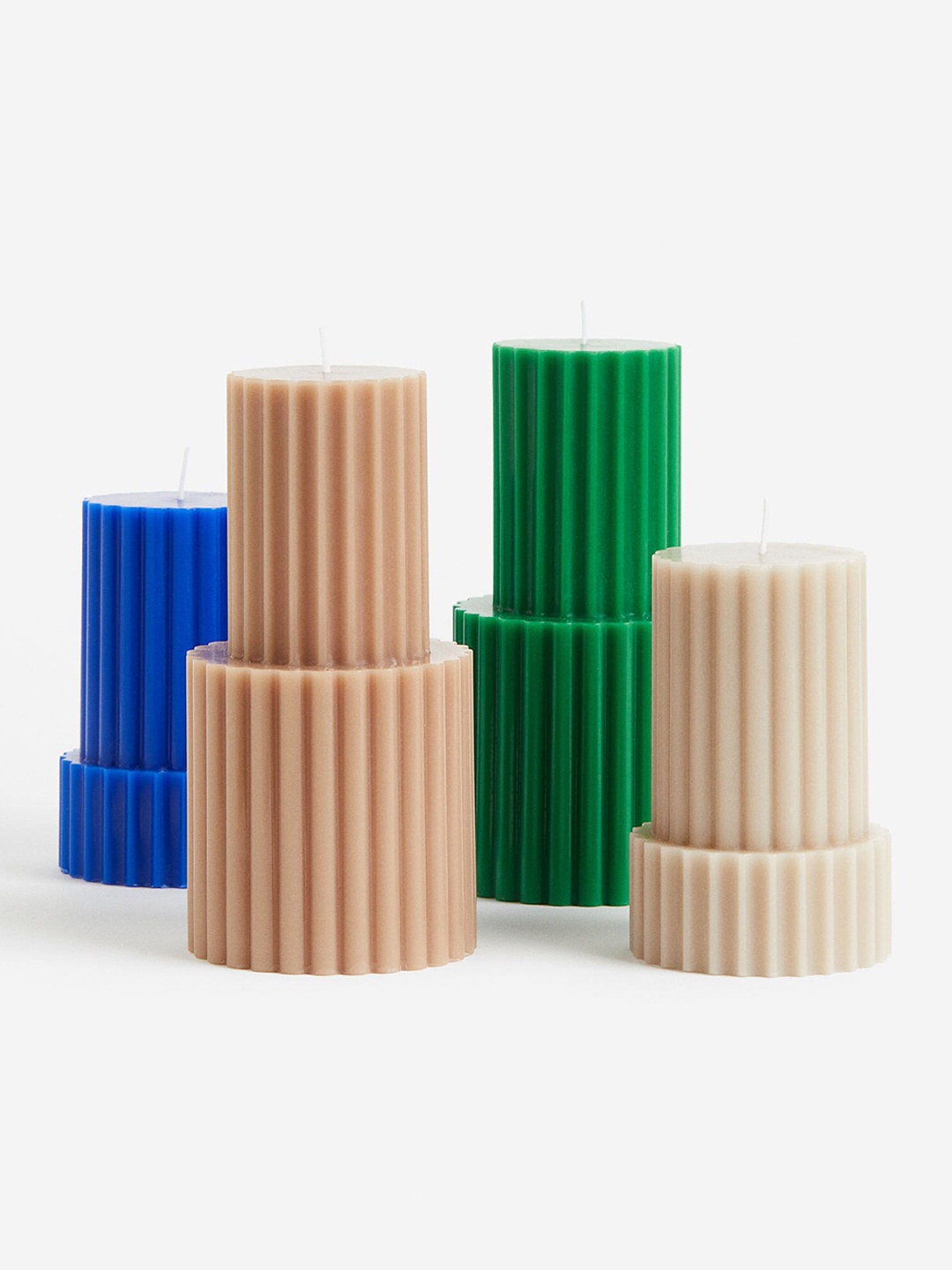 

H&M Beige Shaped Pillar Candle