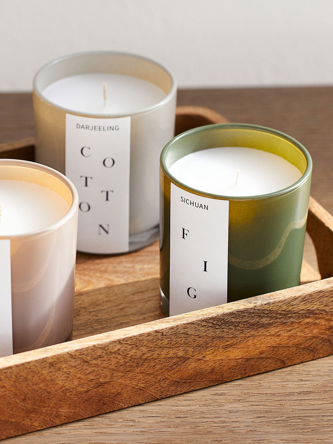 

H&M Green Scented Candle In A Glass Holder