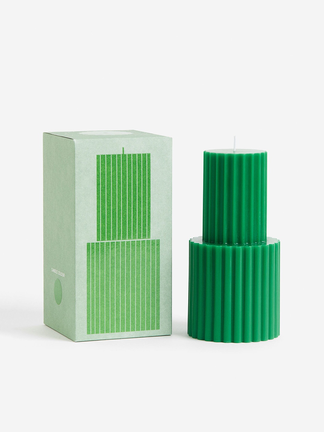 

H&M Green Shaped Pillar Candle
