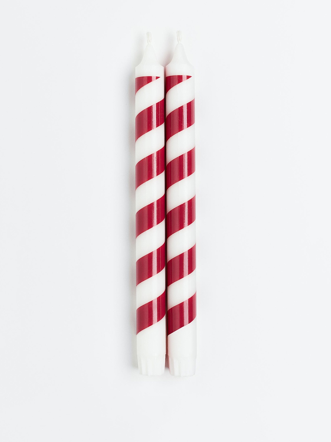 

H&M Maroon & White 2 Pack Candy Cane Candles