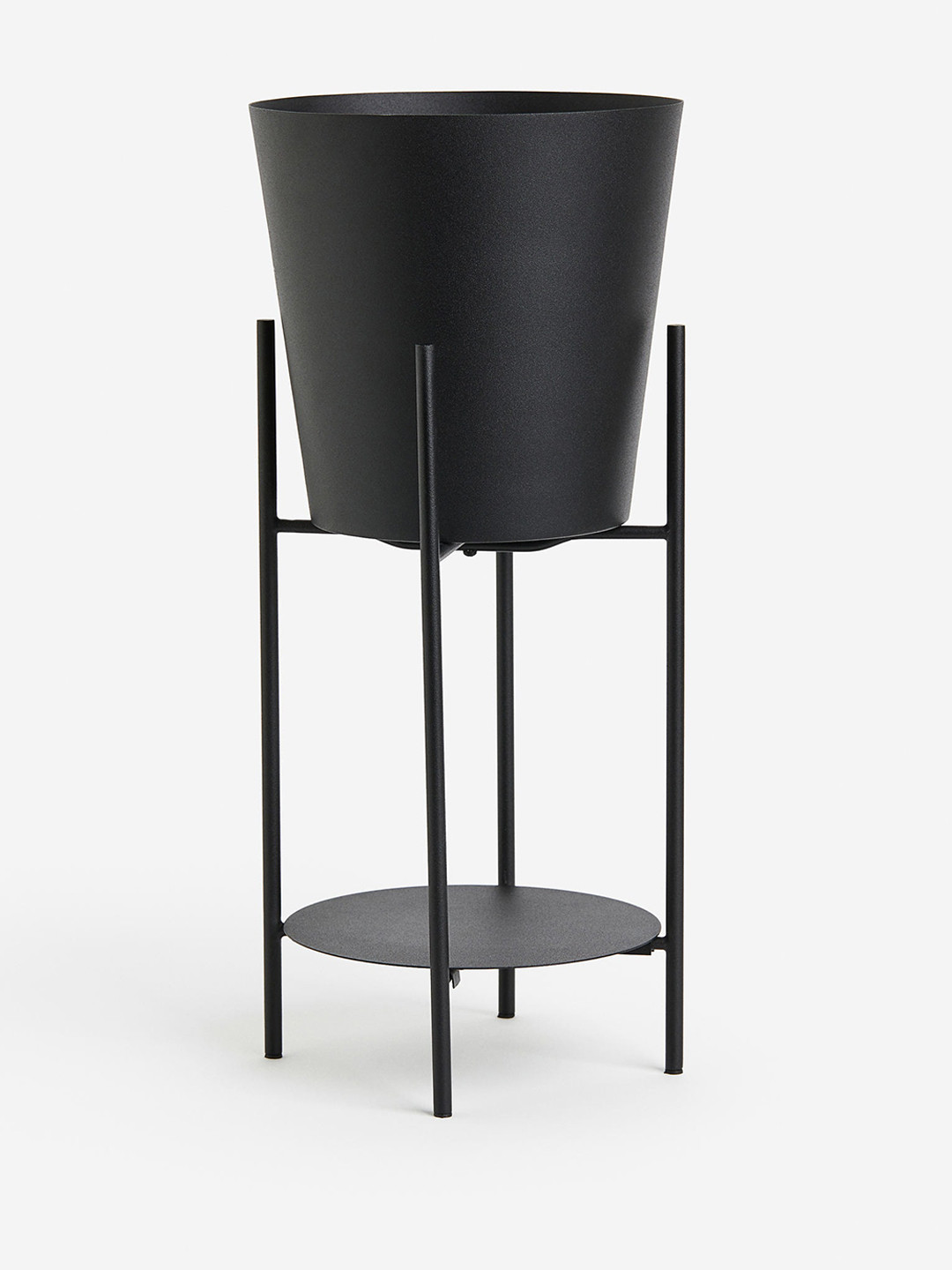 

H&M Black Large Plant Pot On A Pedestal