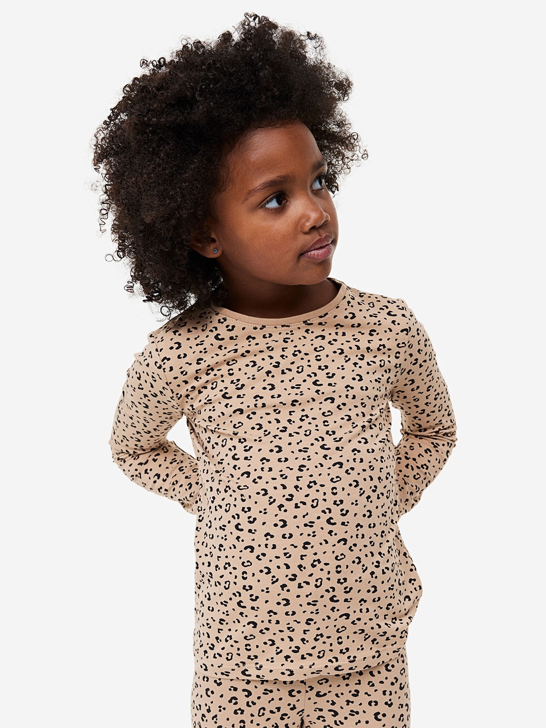 

H&M Infants Girls 3-Pcs Printed Long-Sleeved Tops, Beige