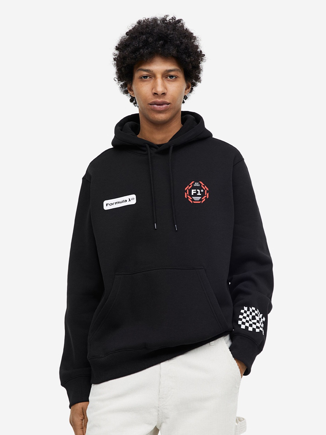 

H&M Regular Fit Hoodie, Black